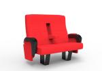 Commercial Cinema lover seat,Lover chairs with big cup holder