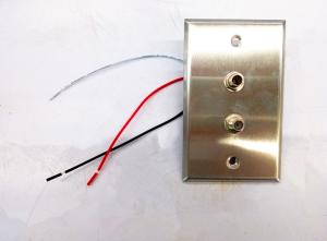 China Healthcare Stainless wall plate with 1/4&quot; and coax socket wholesale