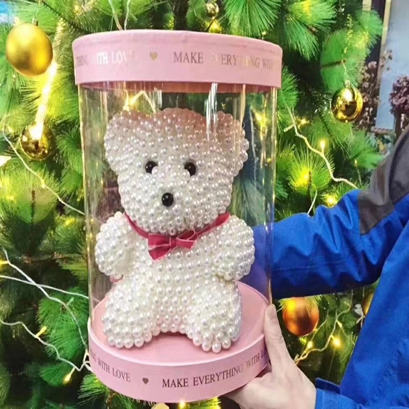 Wholesale 25cm Teddy Bear Pearl Bear For Valentines Day New Arrival Tiny Teddy Bear Pear Bear
