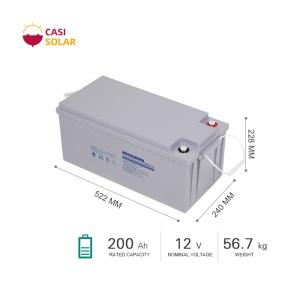 China Full Capacity Deep Cycle Gel Battery 12v 200ah LCPC wholesale