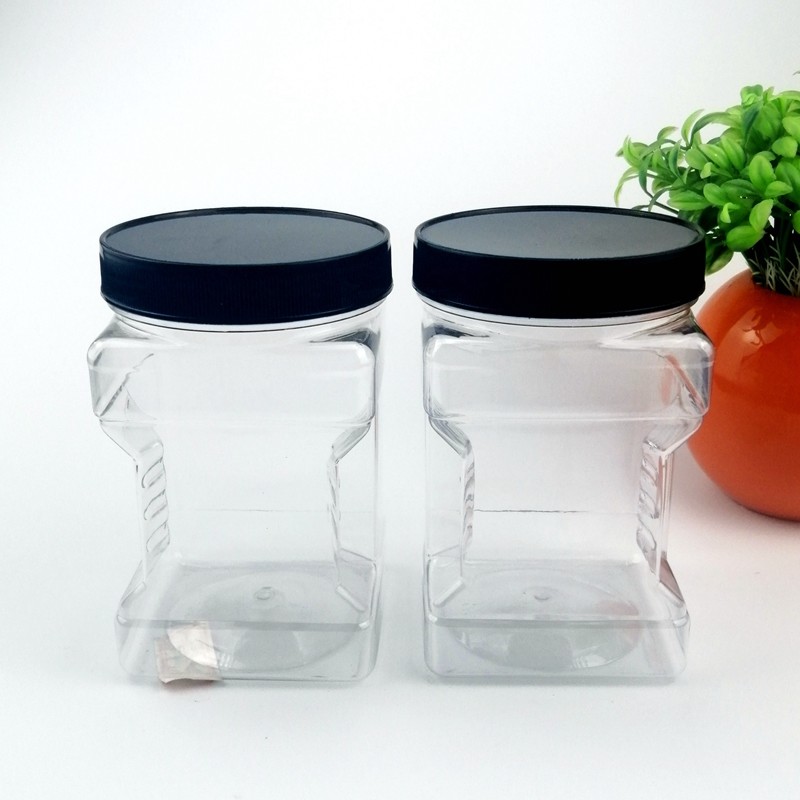 Shatterproof Kitchen Countertop 500ml Plastic Food Jars