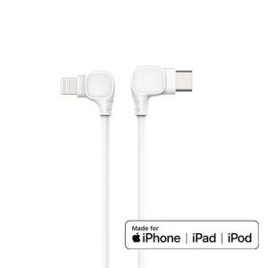 China USB-C to 90 Degree Lightning Cable (3 ft), MFi Certified, Supports Power Delivery wholesale