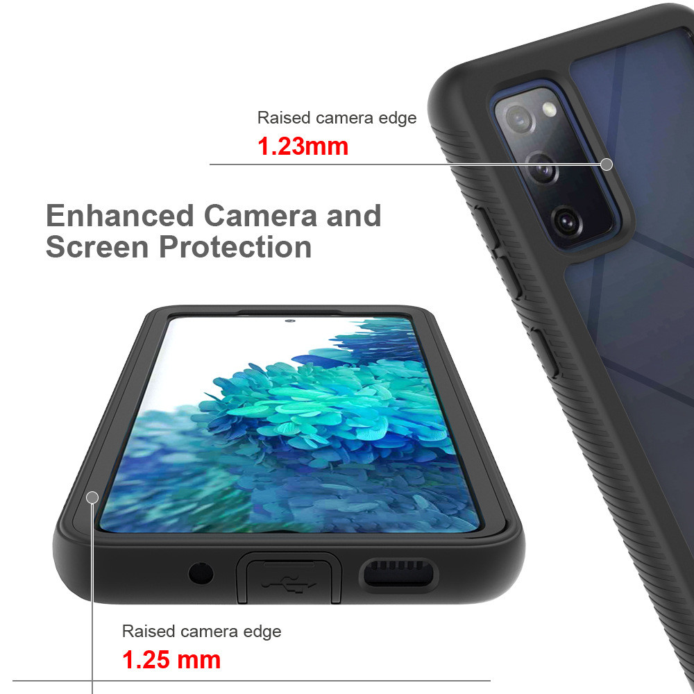 Dual Layer Protective Case , Heavy Duty Smartphone Cases Seamless Fit for Samsung S20 Fe