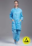 Stand Collar Disposable Lab Coats Multi Color Antistatic Protective Clothing