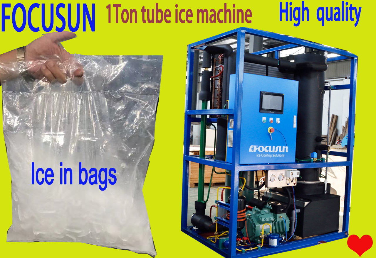 High Capacity 60 000 Kilos PLC Ice Roll Tube Making Machines with R404A Refrigerant