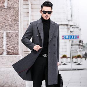China Sustainable and Grade Men's Double-Sided Cashmere Coat for Winter Business Casual wholesale