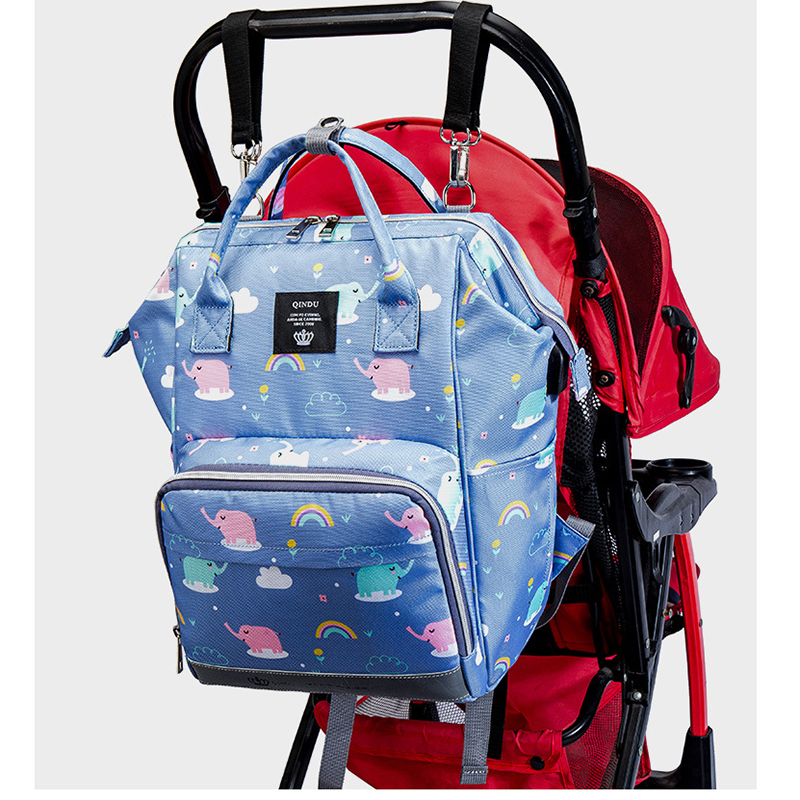 Waterproof Large Capacity Maternity Diaper Bag Mommy Bag Multifunctional Nappy Backpack With Stroller Strap For Mom&Dad