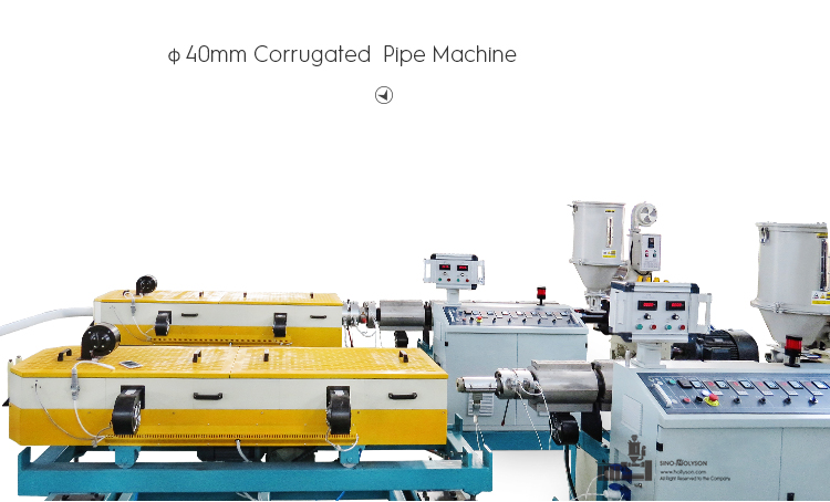 75 Rpm Screw Speed HDPE PP PVC Electrical Conduit Pipe Making Machine 22kw