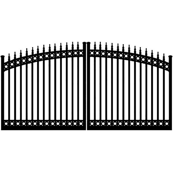 Powder Coating Iron Wrought Fence 6 Foot Portable Galvanized Steel