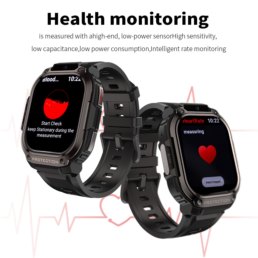 DM63 SmartWatch Battery 1000mah , 5G Sim Card Smart Watch AMOLED Screen 2.13 Inch