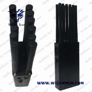 China All Frequency 12 antennas 12W handheld cell phone jammer wholesale