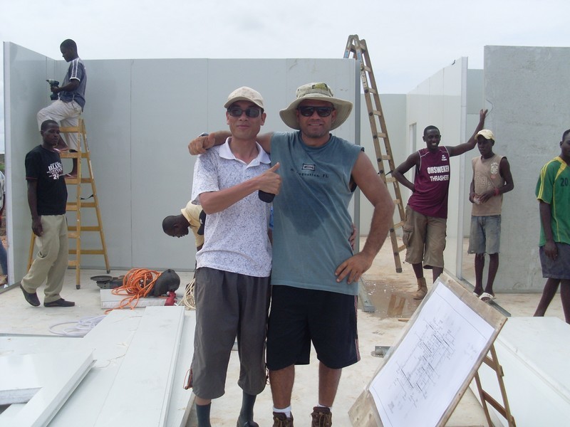 Steel Structure Construction Prefabricated Angola Civil House