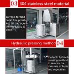 304 Stainless Steel Industry Apple Juice Extractor Hydraulic Presser Juicer for