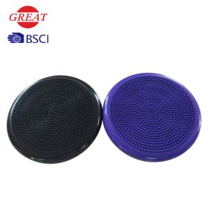 China Black Air Stability Wobble Cushion 33cm Diameter Nontoxic Recyclable Material wholesale