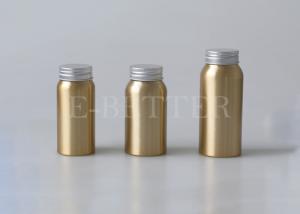 China 120ml Gold Natural Silver CRC Screw Cap Aluminum Tablet Bottle wholesale