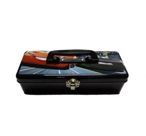 China OEM Handle Tin Box For Kids Customized Logo Acceptable Recyclable wholesale