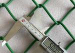 50mm*50mm Hole Size Green PVC Coated Chain Link Helideck Safety Net For Delideck