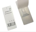 70*30mm Paper Clothing RFID Hang Tag Apparel Clothes 960MHZ