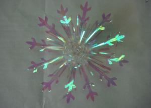 China Christmas wrapping and Decorative 4&quot; Snowflake fireworks Bow with PVC Ribbon wholesale