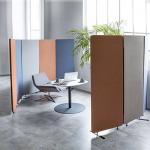Modern Stylish Sound-Absorbing Folding Screen for Office Showroom and Cafe