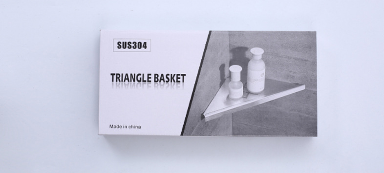 Triangular wall hanger Bathroom Rack Bathroom Shelf Stainless Steel Bath Shower Shelf Basket