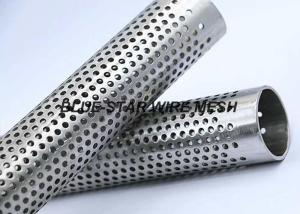 China Austenitic Perforated Stainless Steel Tube , Round Hole Perforated Stainless Steel Pipe wholesale