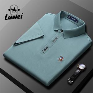 China Sublimated Cotton Polo T Shirts Men Knitted Sport Blank Fabric Shirts wholesale