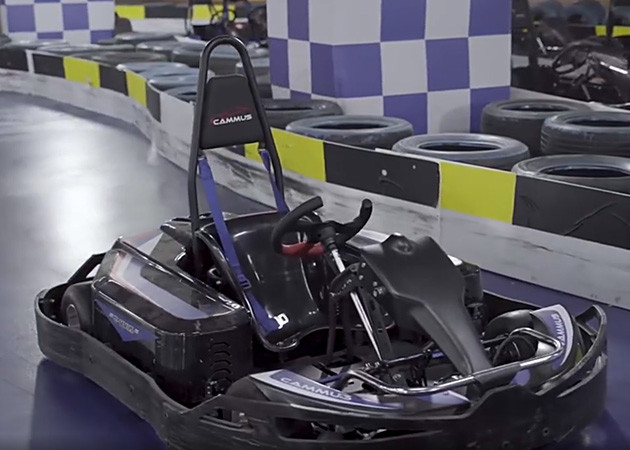 3500W Fast Track Indoor Karting 1860*1400*610mm Motorized Go Kart