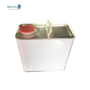 China 2 Litre Paint Tin Cans Empty Gallon Paint Cans For Packing Thinner Chemical wholesale