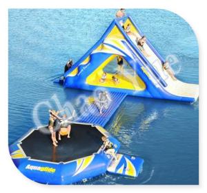 China 0.6mm PVC Kids Inflatable Water Slide Park Games Customed Waterproof wholesale