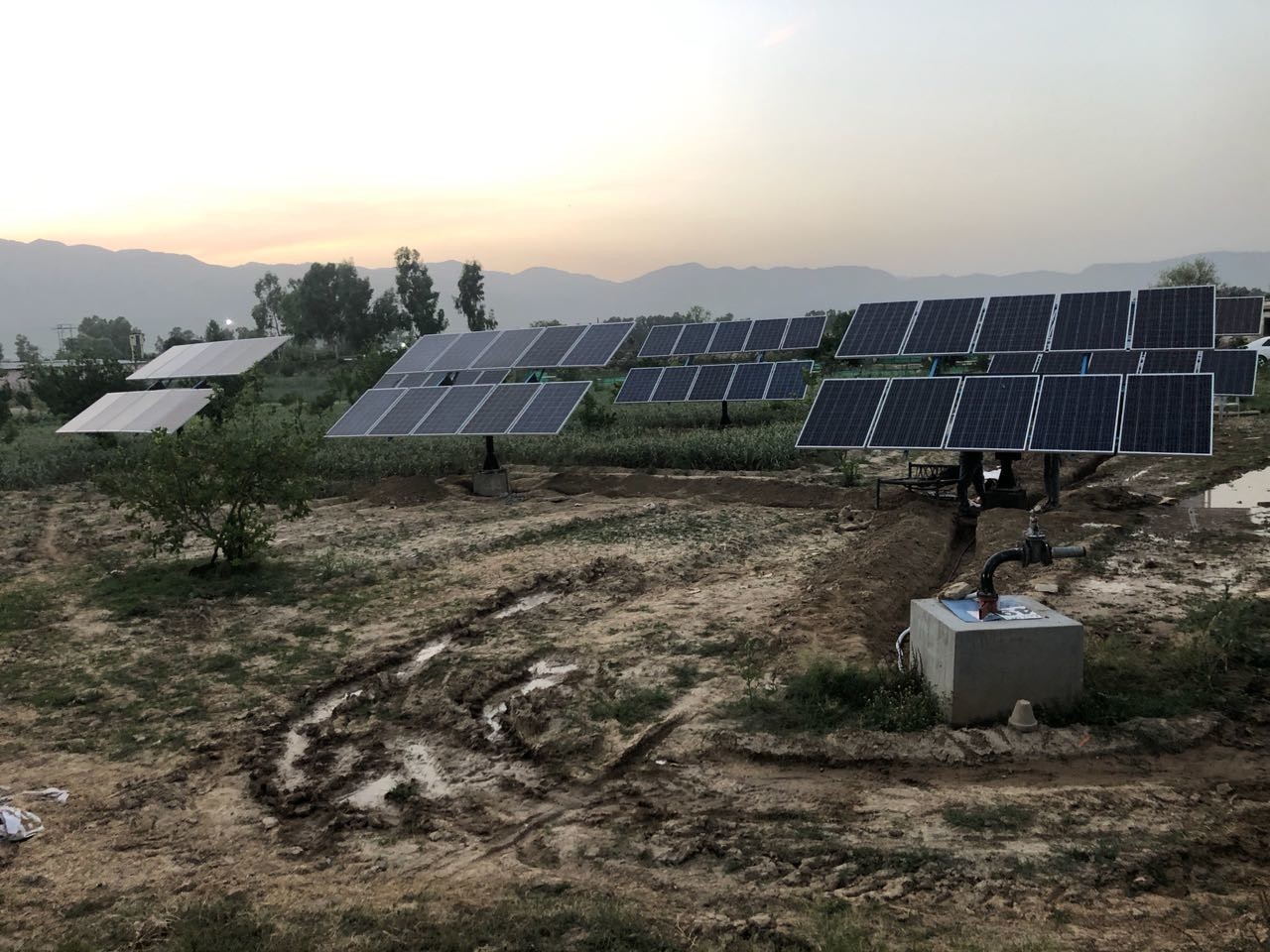 4kw Solar Pv Water Pumping System / Solar Powered Water Pump Kit For Farming