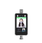2MP Temperature Face Recognition Biometric System Vertical Pass Management
