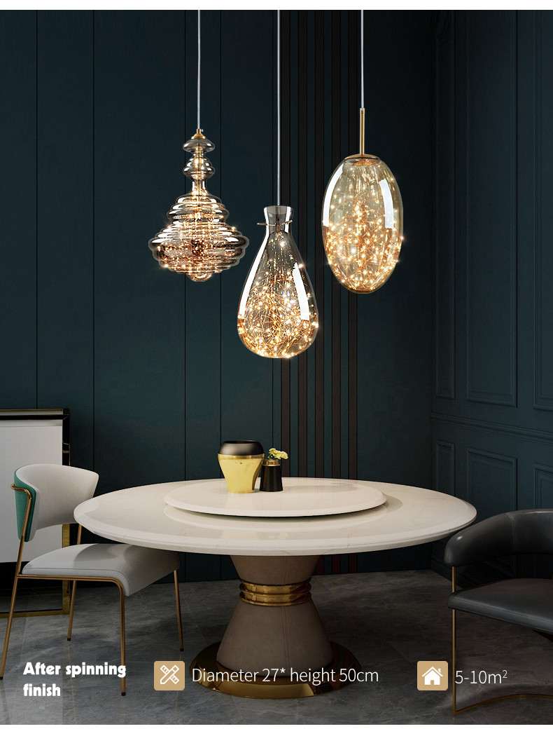 Nordic Full Copper Lamp Luxury Post-modern Crystal Chandelier(WH-AP-554)