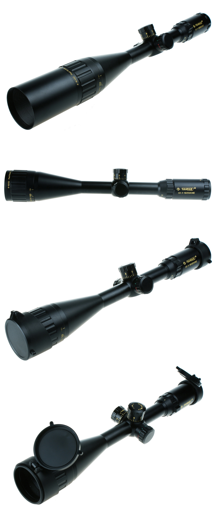11mm/22mm Base Width Red and Green Illuminated 4-16x50 Scope for Long Range Shooting