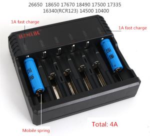 China Universal IMR 18650 Battery Charger , 0.5A 1A 2A 4A PK Efest 6 Bay Charger wholesale