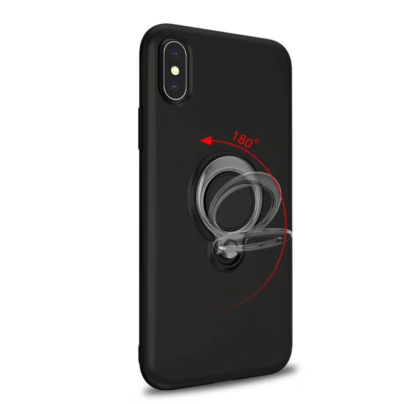 Paited Color Ring Magnetic Car Mount Holder Soft TPU Case Back Cover For Xiaomi Redmi NOTE6 Pro Redmi6/Redmi6A MI8SE S2