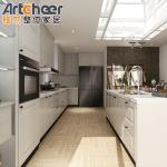Traditional Style White Kitchen Cupboard with Solid Wood Construction and