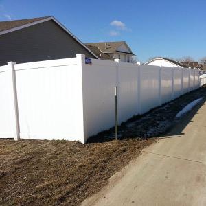 China White Hot Sale Beautiful Solid Pvc Plastic Privacy Vinyl Fencing wholesale