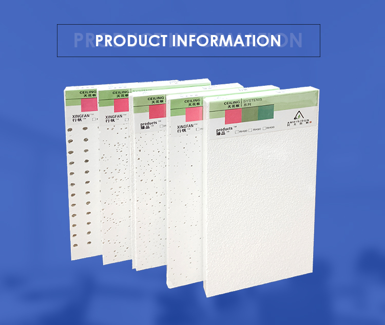 USG Product 2X4 Mineral Fiber Acoustic Perforated Ceiling Tiles with Customized Size