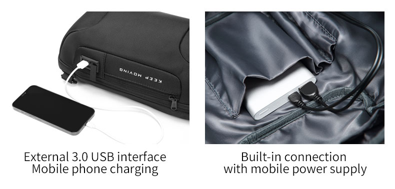 Factory wholesale waterproof fashion anti theft crossbody chest shoulder sling bag for men