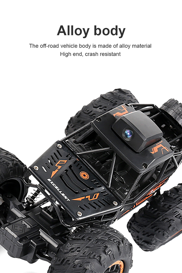 2.4G SUV RC Car with High Speed Charging and Drifting WI-FI Camera Control in Black