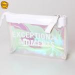 Laser Zipper Toiletry Cosmetic Packaging Bag Jewelry Pouch Holographic Mylar