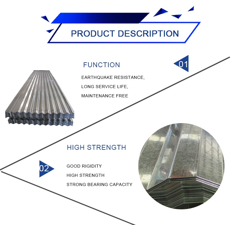 0.1-1.0mm Thickness ASTM Z61-Z90 Regular Spangle Galvanized Corrugated Sheet for Versatile Roofing and Walling Solutions