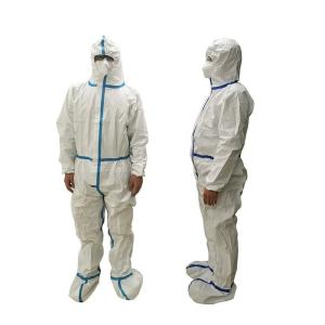 China Lightweight Disposable Protective Coverall Breathable Dust Proof Anti - Static wholesale