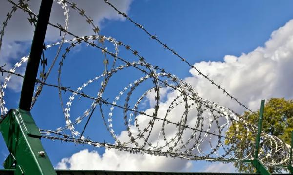 BTO30 Barbed Wire Fence Hot Dip Galvanized Concertina Razor Blade Wire Fence