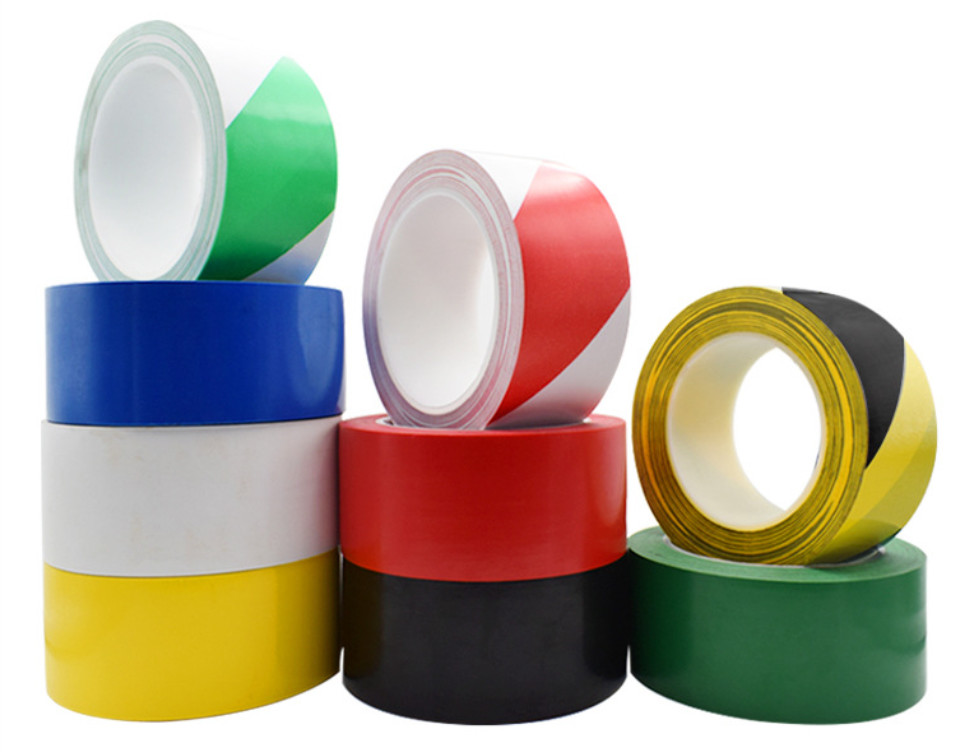 Waterproof Insulation Electrical PVC Protection Tape Green White Stripes 40mm
