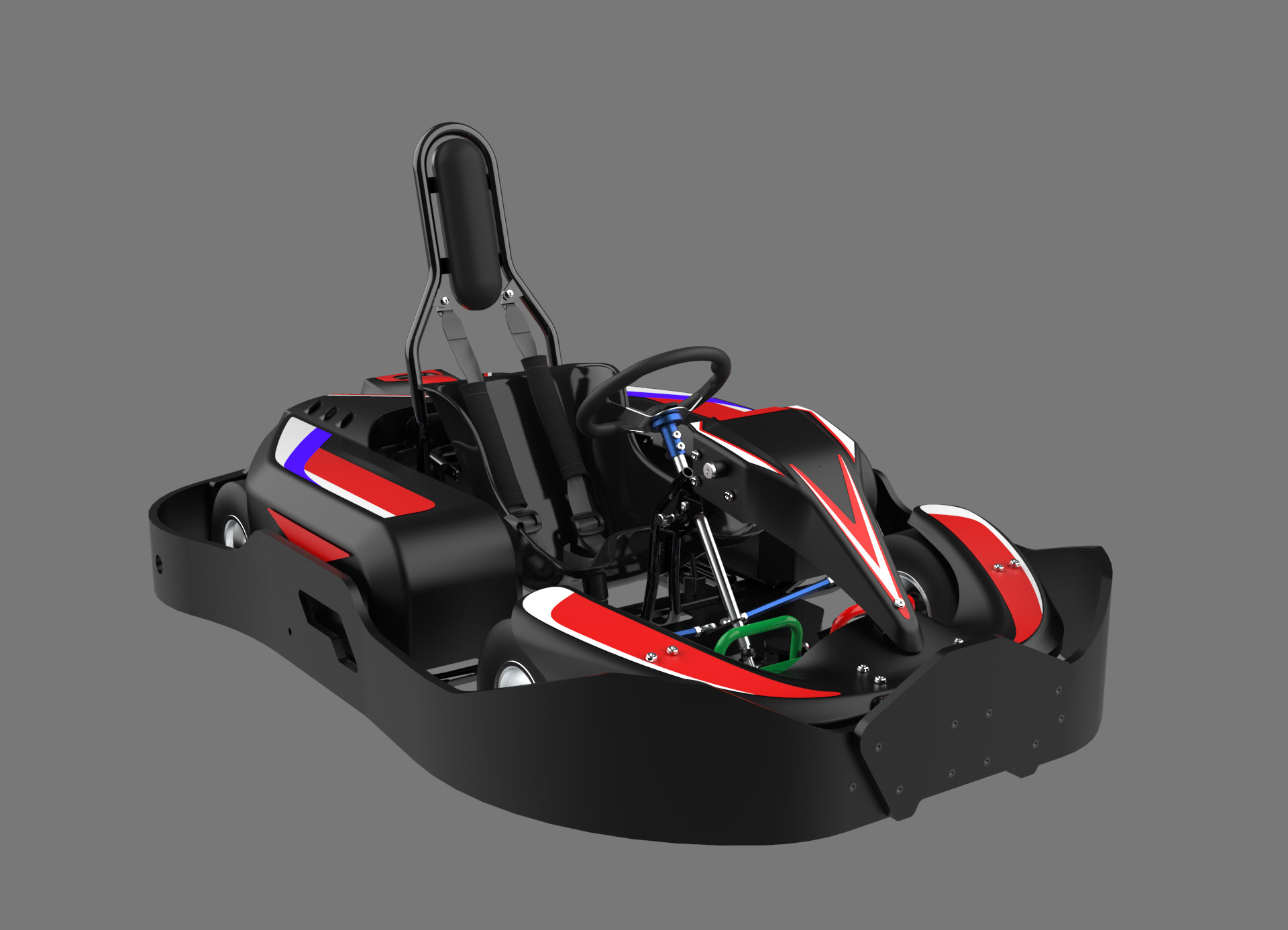 EVKART Pro 3500W Entertainment Park Go Karting 14Nm Two Motor