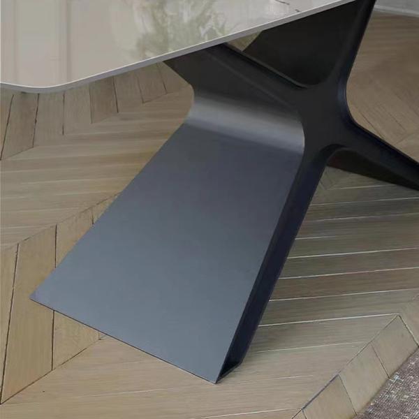 Luxury Modern Dining Table Set for 6-8 for Home Kitchen Dining Room or Hotel with Sintered Stone Top Furniture