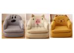 Lovely Cartoon Childrens Sofa Chair Household Washable Stable Sofa Safe Wooden