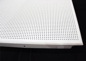 China Square Perforated Metal Decorative Acoustic Ceiling Tiles Custom Coloured , ISO 9001 wholesale